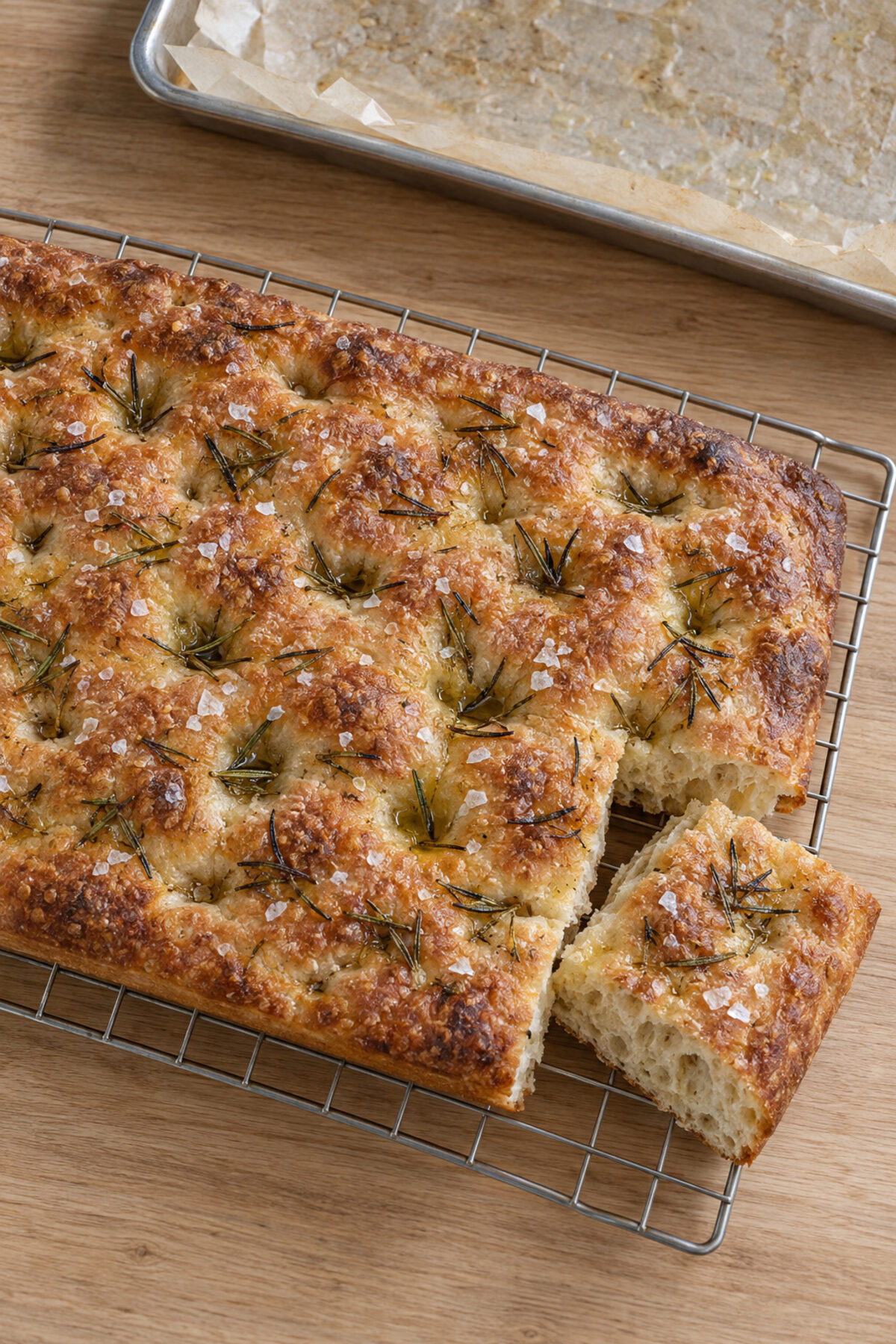 Focaccia de masa madre