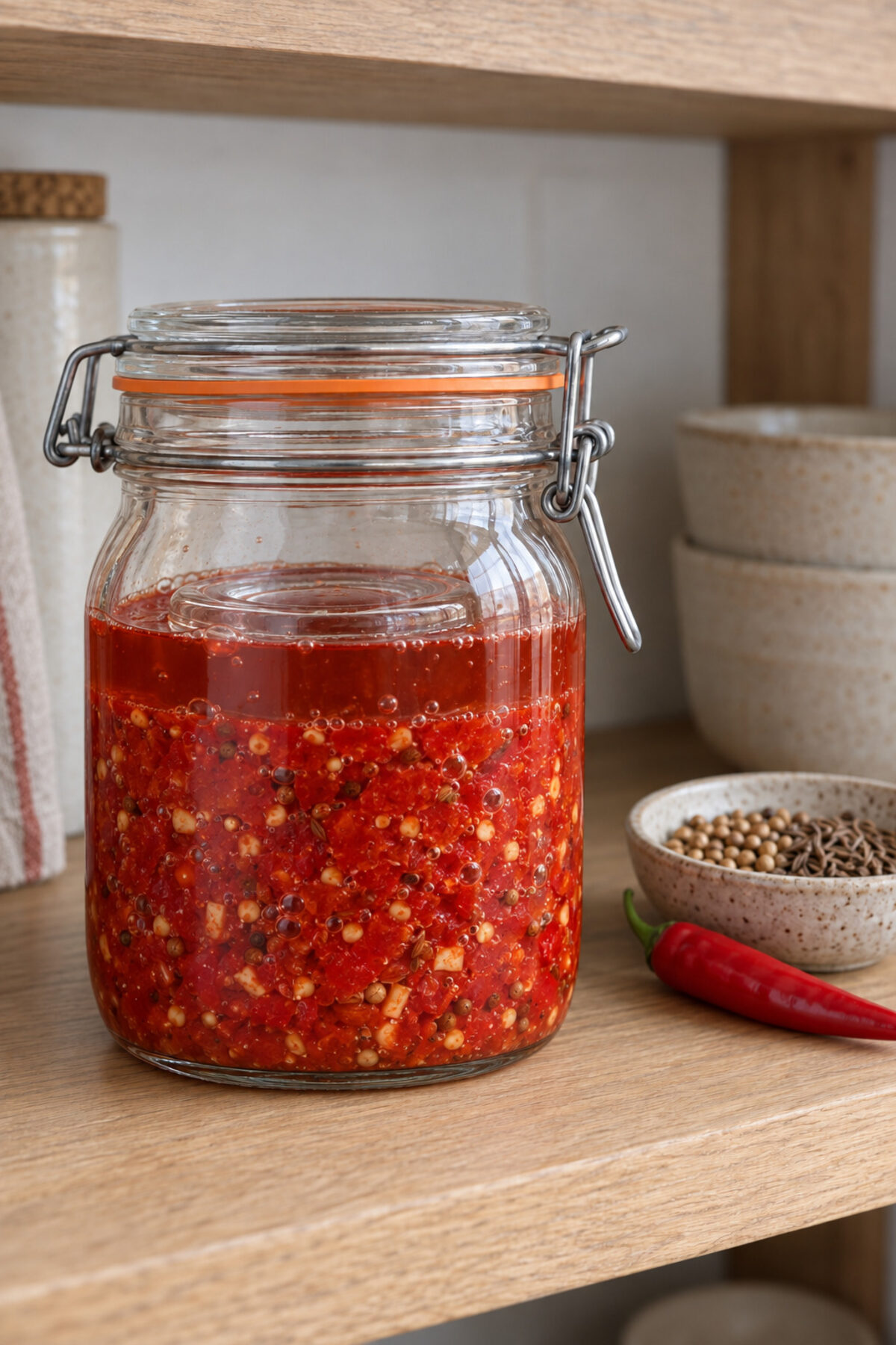 Harissa fermentada, día 7