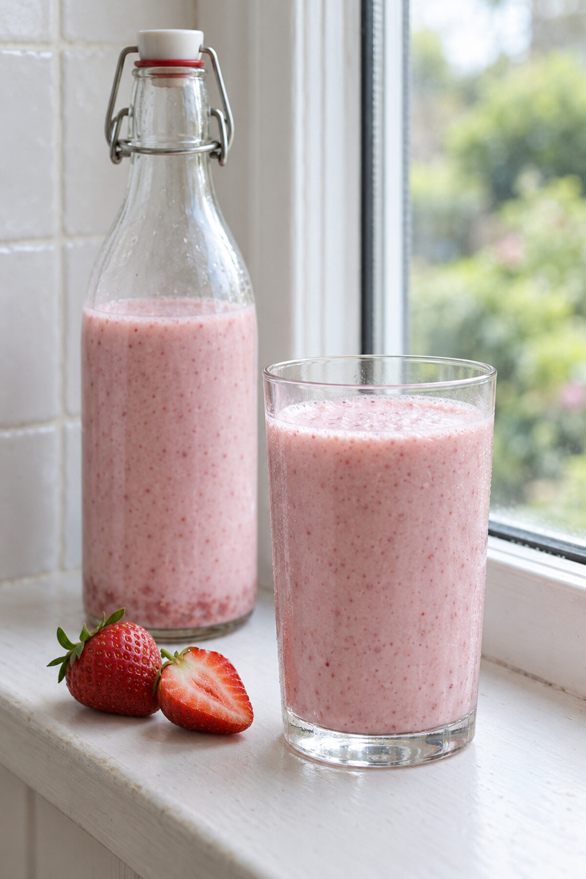 Kéfir de leche con fruta