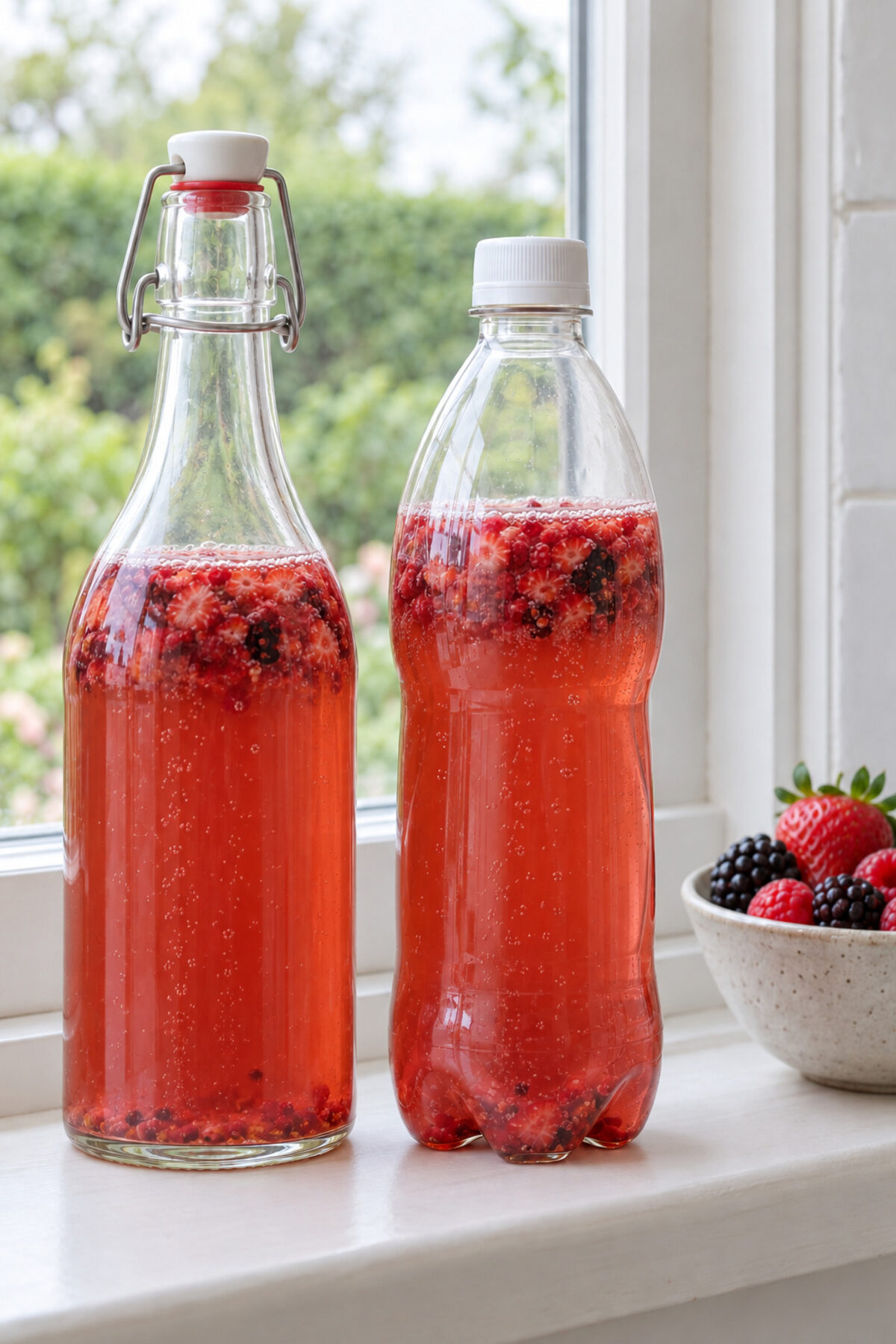 Kombucha de frutos rojos