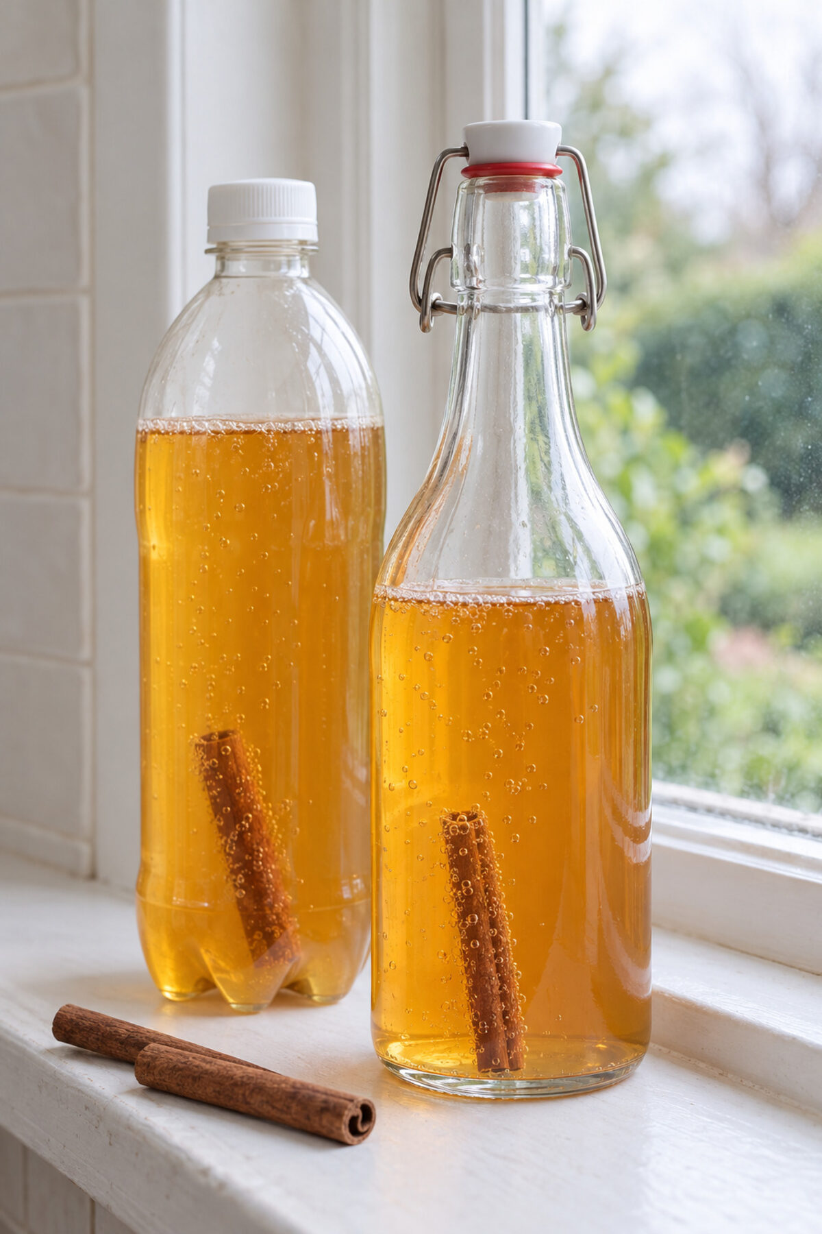 Kombucha de manzana y canela