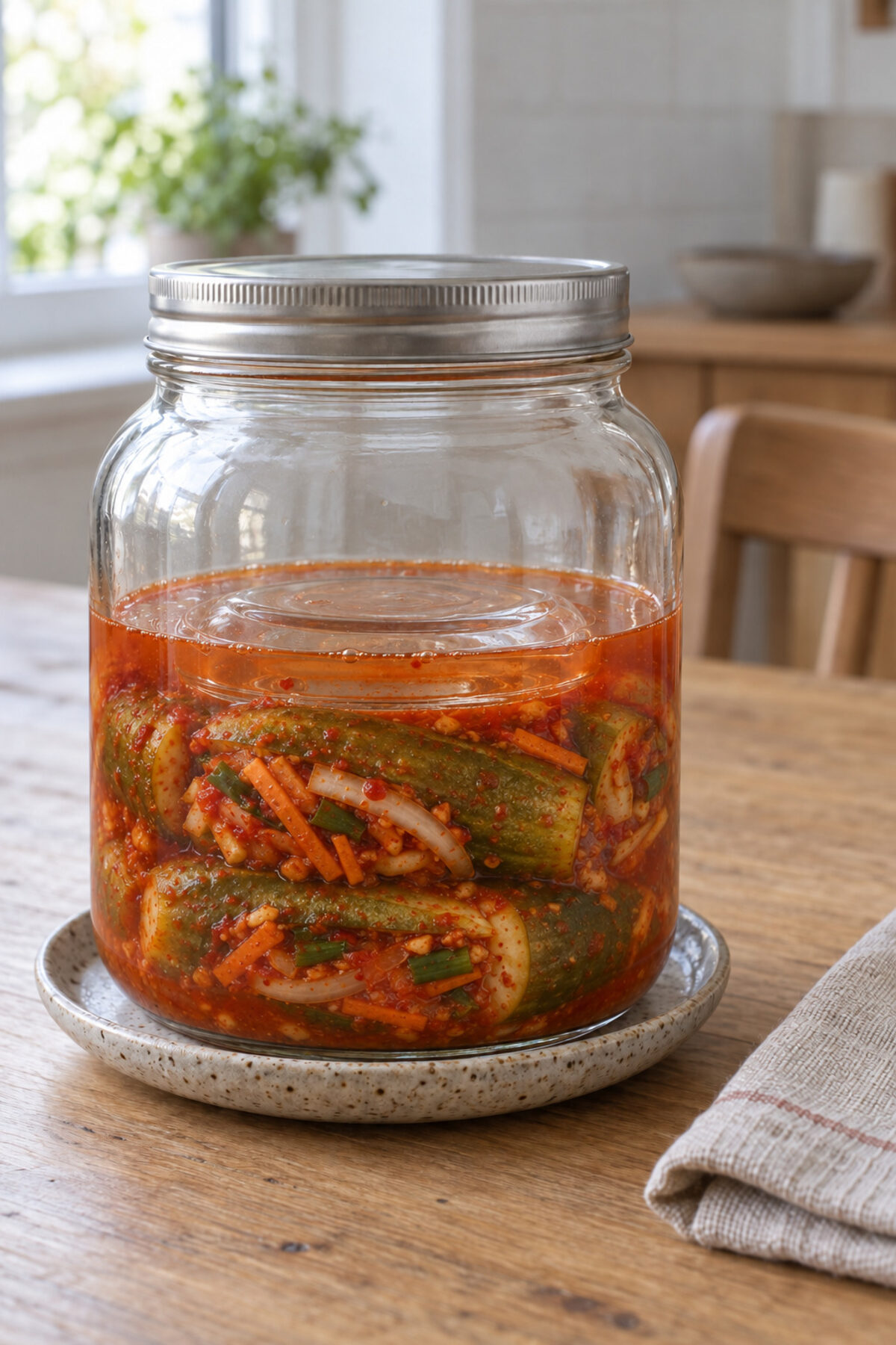 Oi sobagi, kimchi de pepino