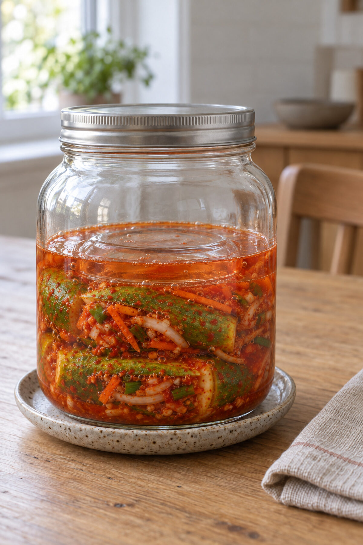 Oi sobagi, kimchi de pepino, día 2