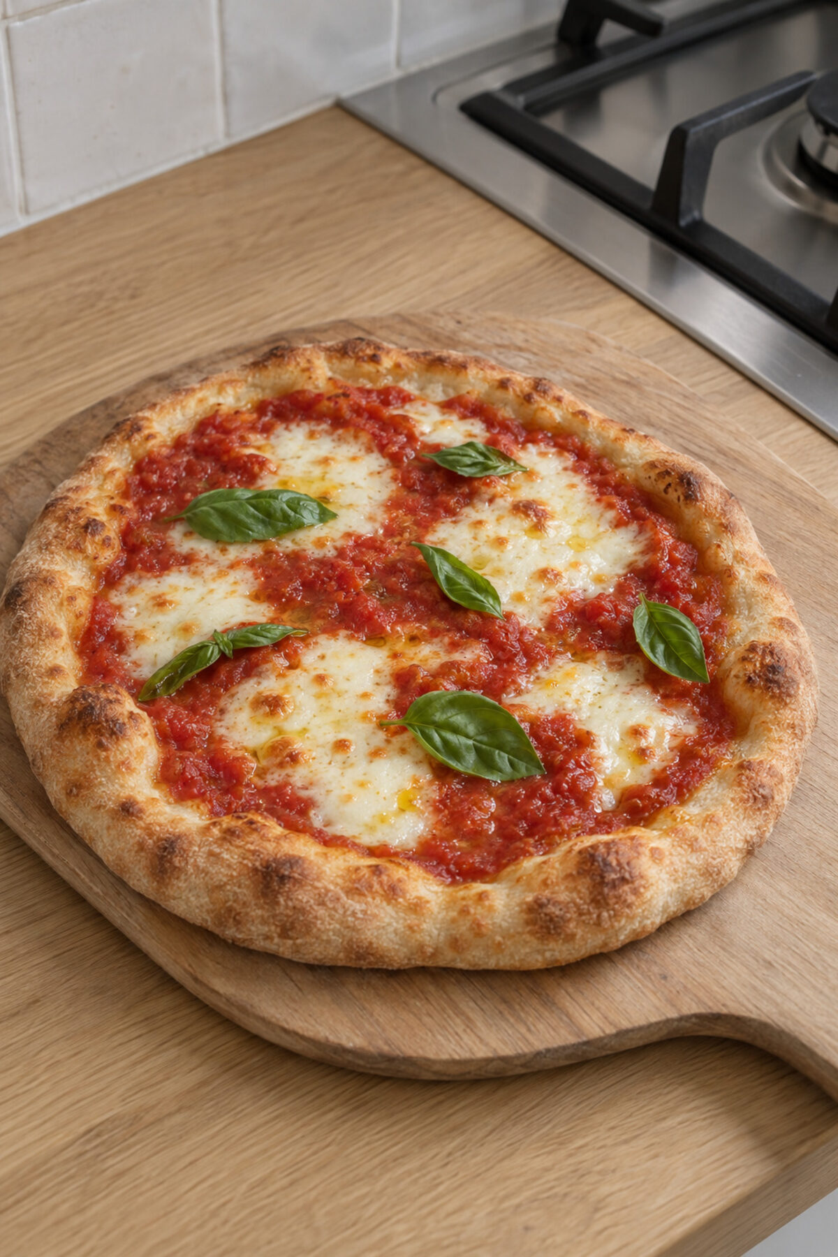 Pizza de masa madre