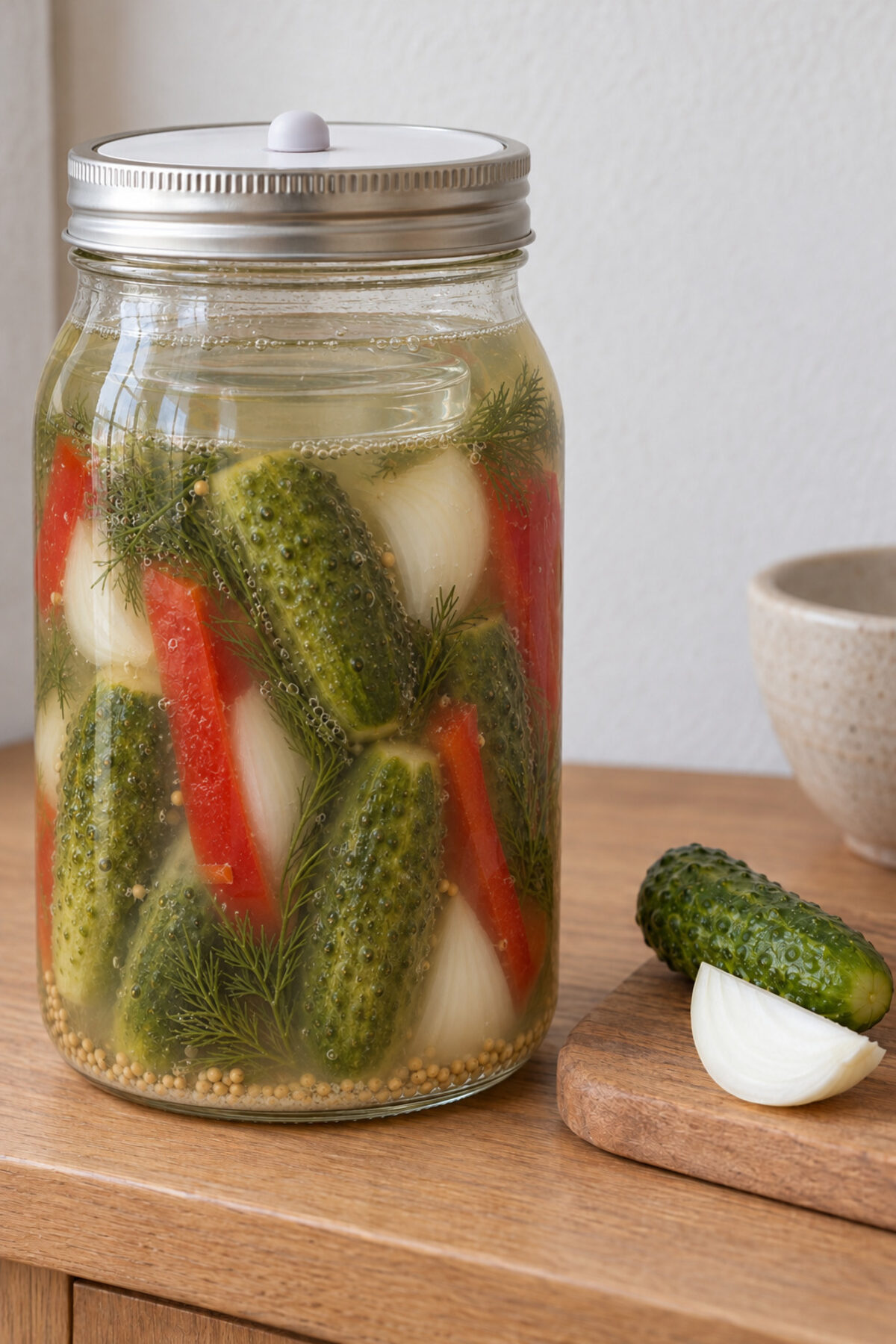 Relish de pepino, día 7