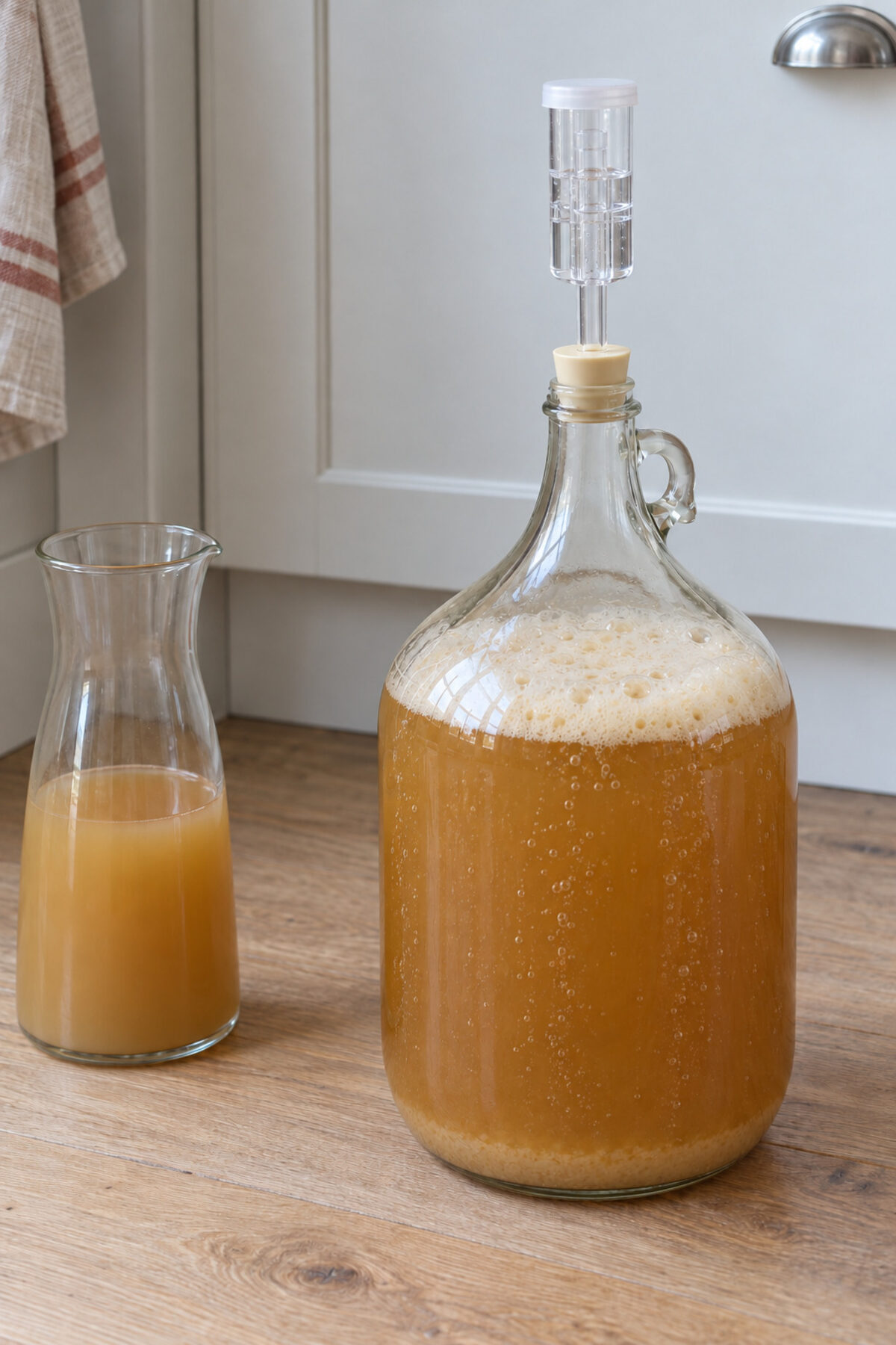 Hard cider from apple juice, day 7