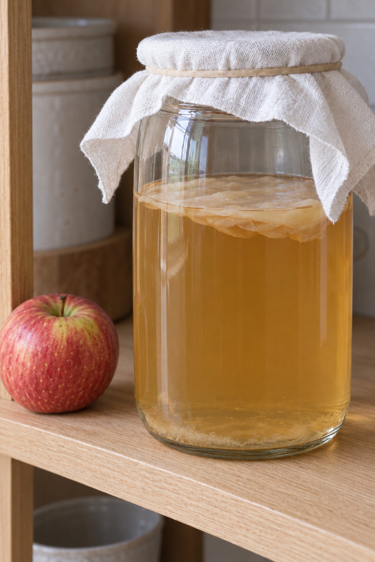 Vinagre de manzana de restos